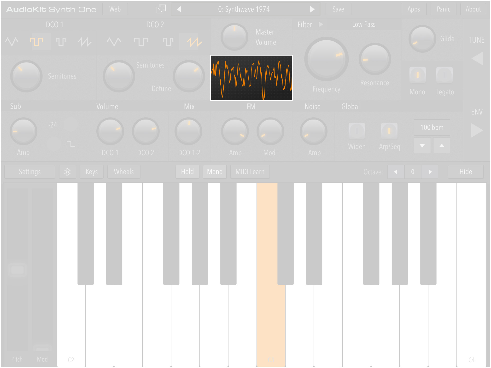 Main Panel: Waveform Animation Window