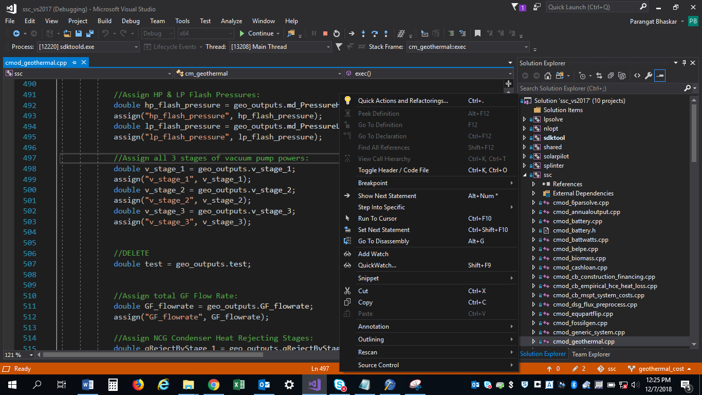 Visual Studio debugging tools