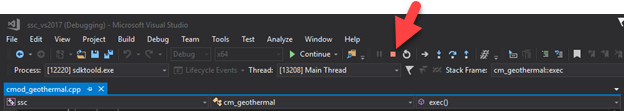 Stop the Visual Studio debugging session