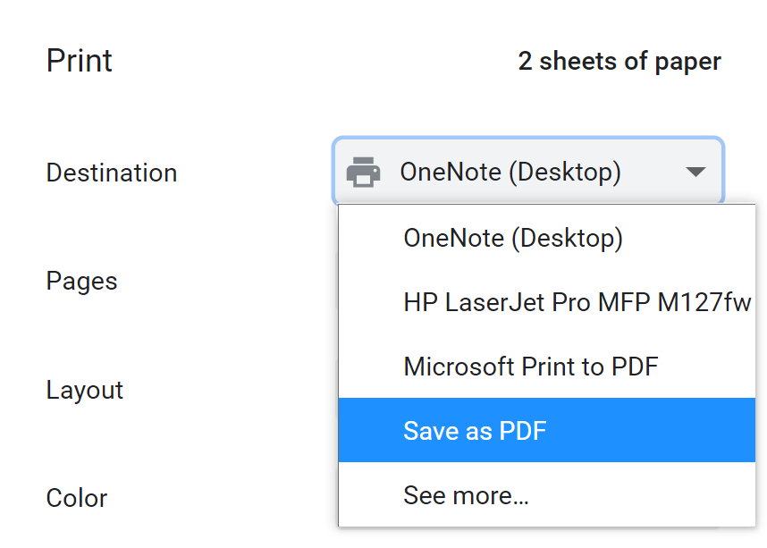 Save to pdf.