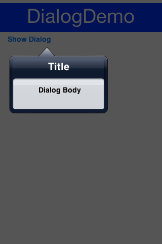 Popup Dialog