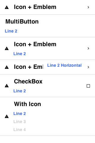 Multiple usage scenarios for the MultiButton