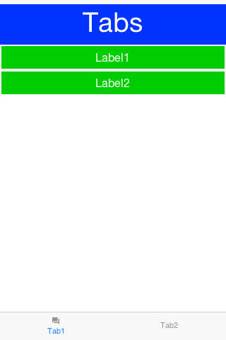 Simple usage of Tabs
