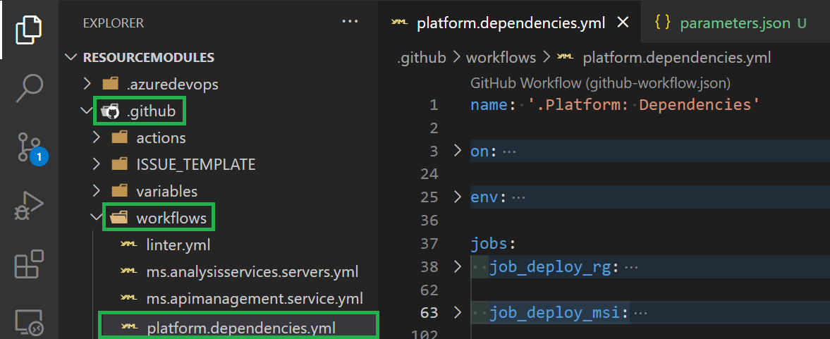 Dependencies workflow