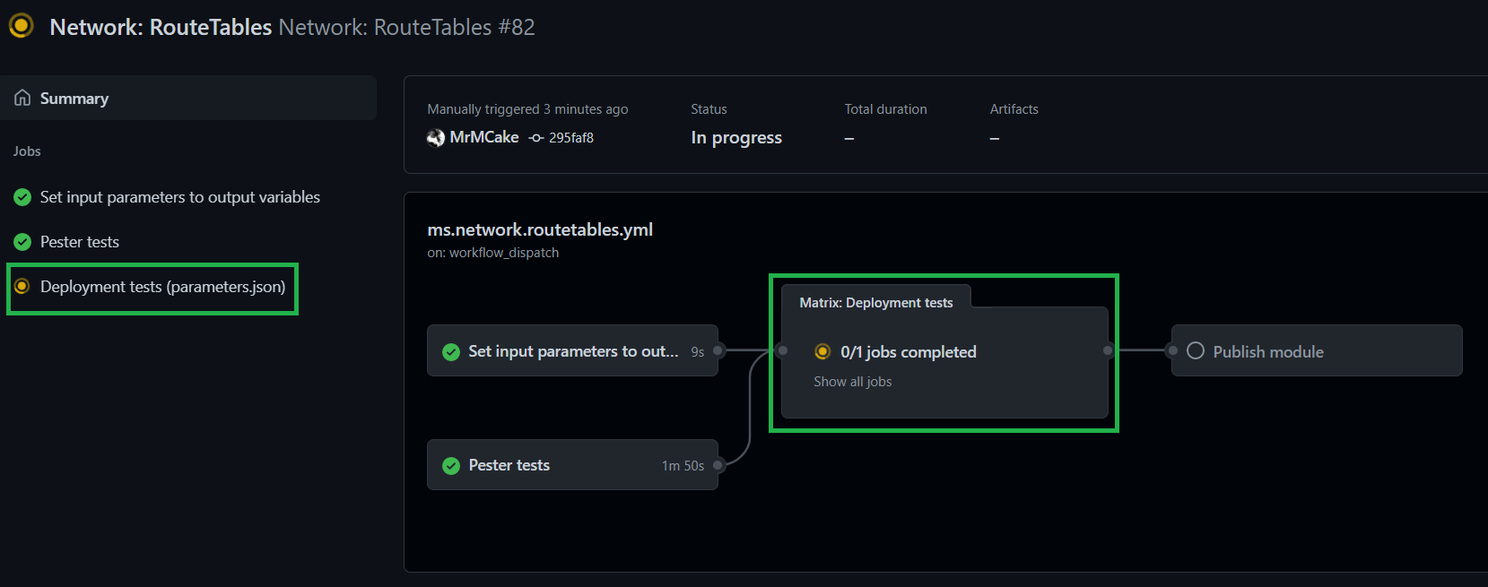 Deployment pipeline