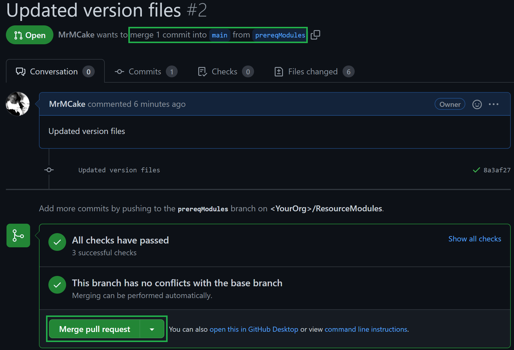 PR for prereq modules