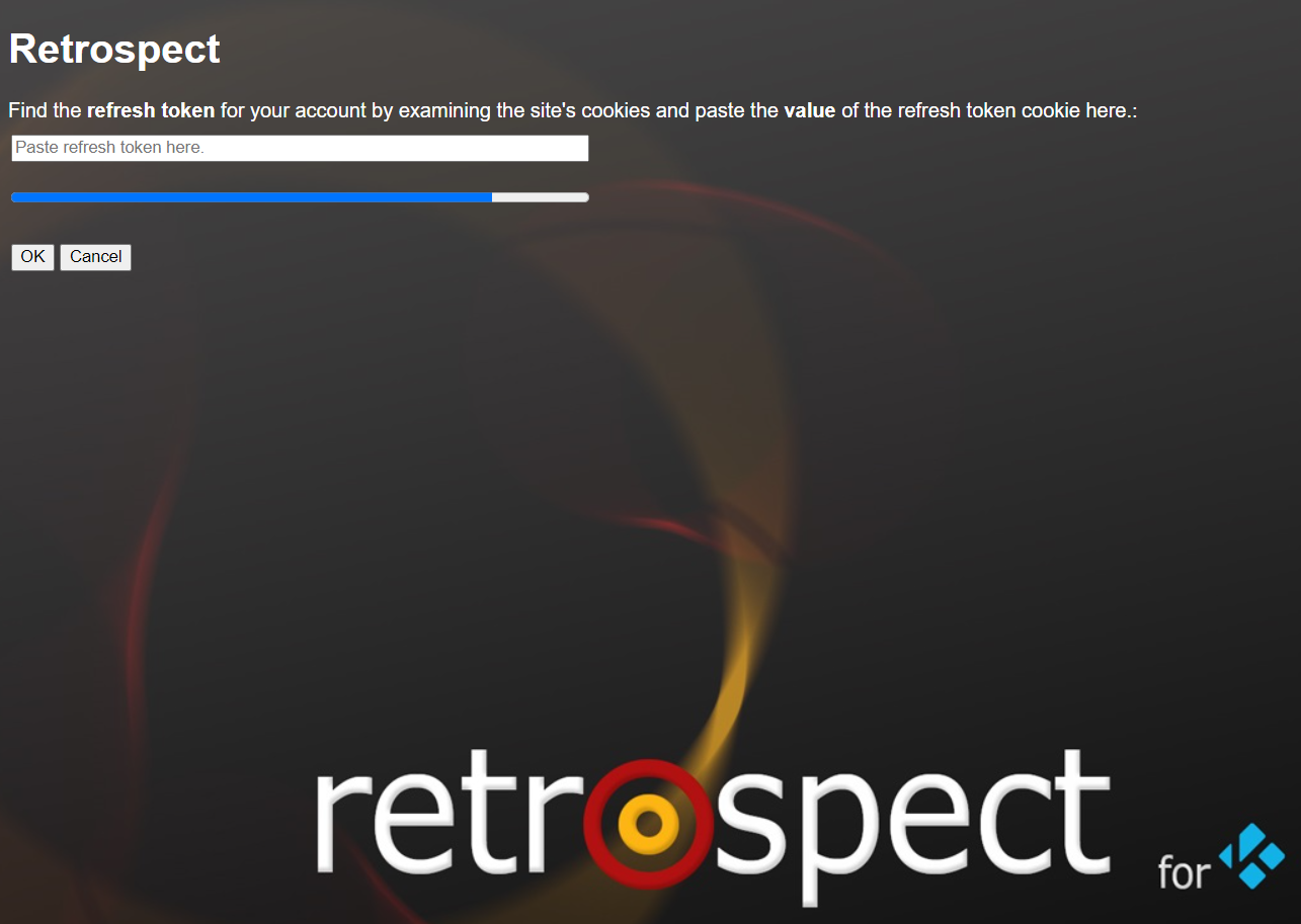 Retrospect webdialogue